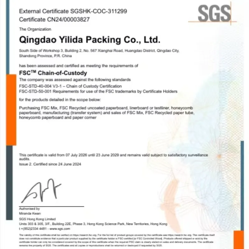 Qingdao Yilida Packaging hat eine spezielle Schulung zum FSC Supply and Demand Chain Management System durchgeführt.